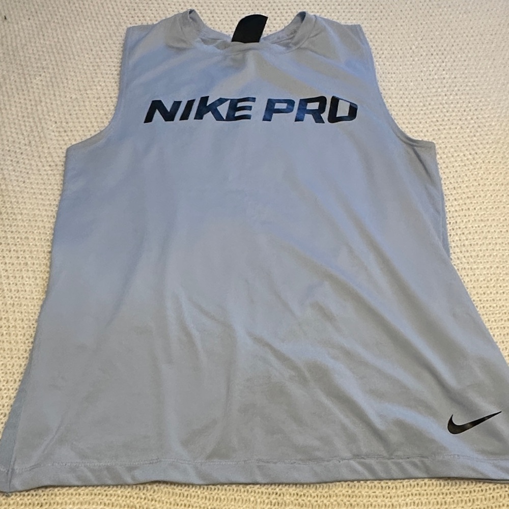 Nike Pro Light Blue Tank